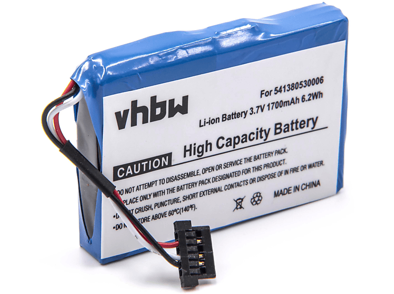 VHBW kompatibel mit Professional Volt, Navi, Becker Lmu - Akku 50 Li-Ion 1700 3.7