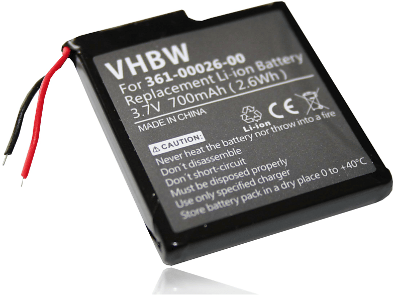 VHBW Ersatz für Garmin 3.7 Li-Ion für 361-00026-00 Navi, 700 - Volt, Akku