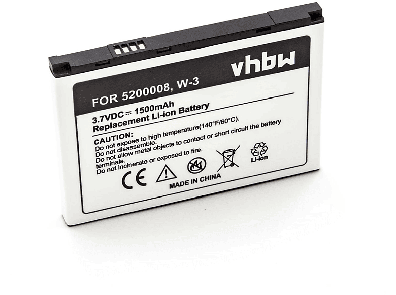 VHBW Ersatz für Sierra 5200008, W-3 für Li-Ion Akku - Router, 3.7 Volt, 1500