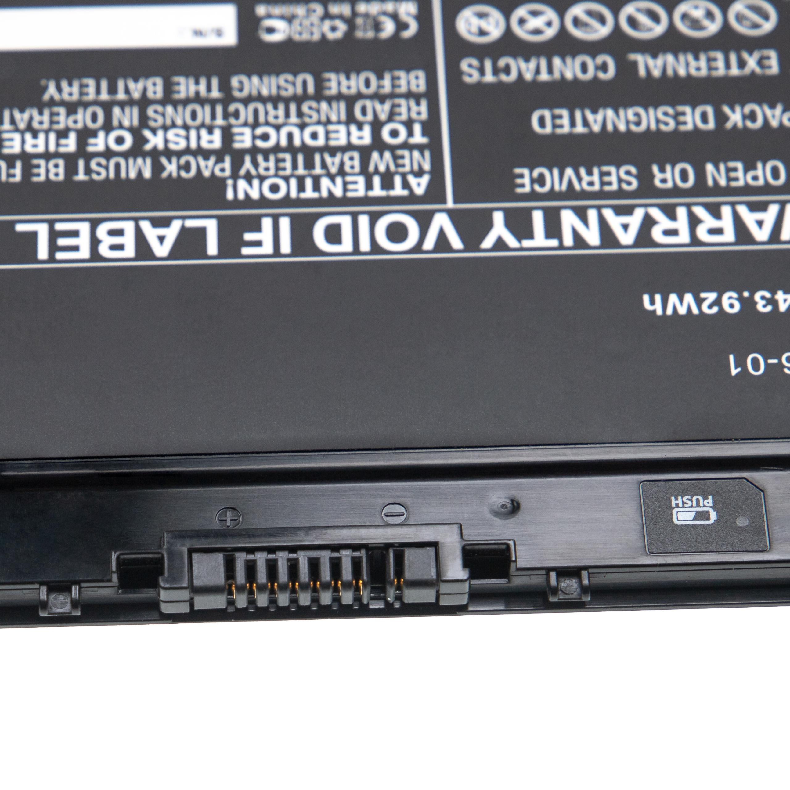 VHBW kompatibel mit Fujitsu Li-Polymer Volt, Stylistic Tablet, - Akku Q702 3050 14.4