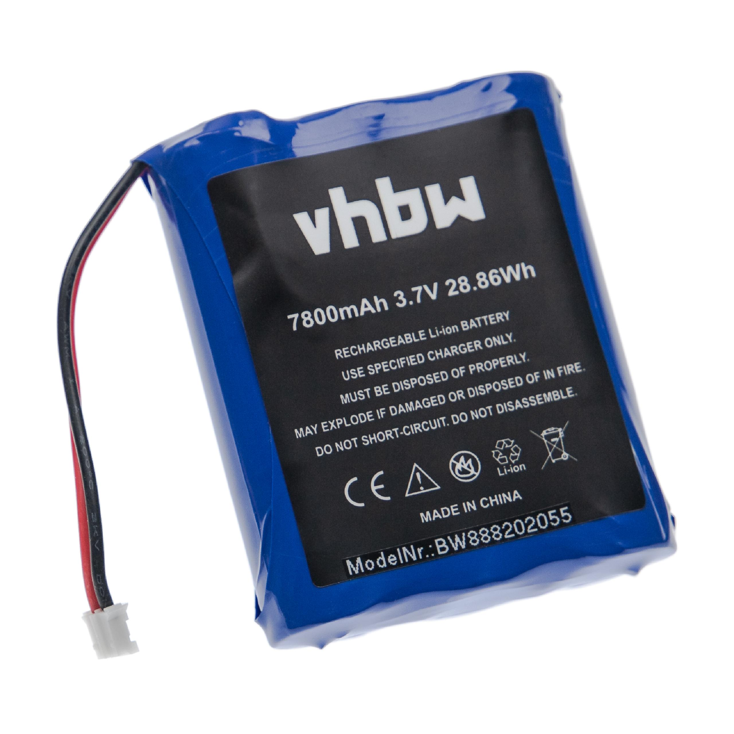 VHBW kompatibel mit Akku Volt, TX-75 - Türsprechanlage, Li-Ion 7800 3.7 Technaxx