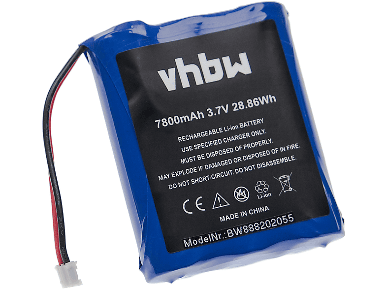 VHBW kompatibel Li-Ion Technaxx - Türsprechanlage, mit TX-75 3.7 Volt, Akku 7800