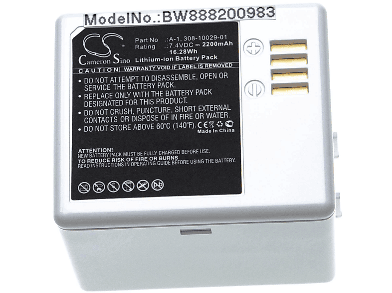 Akku Volt, kompatibel VMS3230, mit VHBW 7.2 VMC4030 2440 Li-Ion / Spionagerecorder, Arlo Netgear -