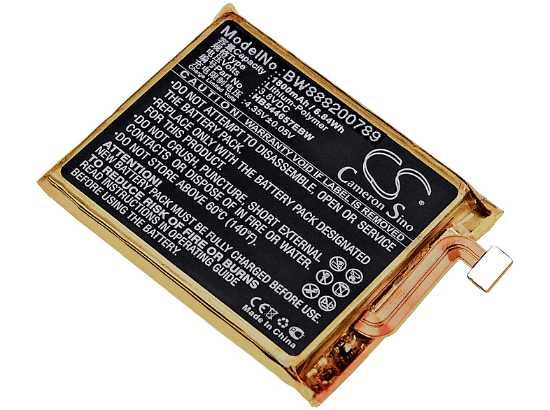 VHBW kompatibel mit Huawei E5878 Li-Polymer Akku - Router, 3.8 Volt, 1800