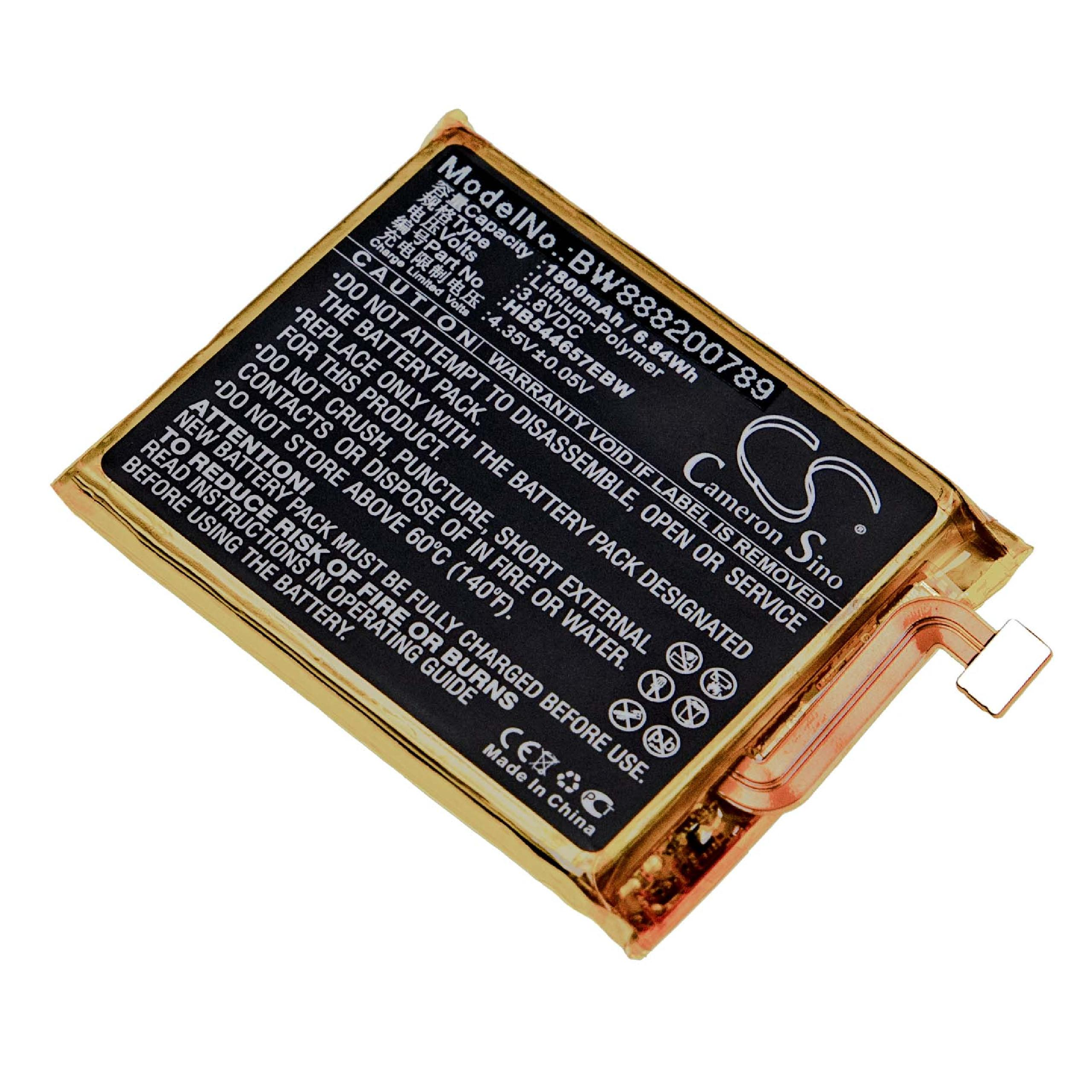 Huawei E5878 1800 Akku mit Volt, kompatibel Li-Polymer Router, 3.8 VHBW -