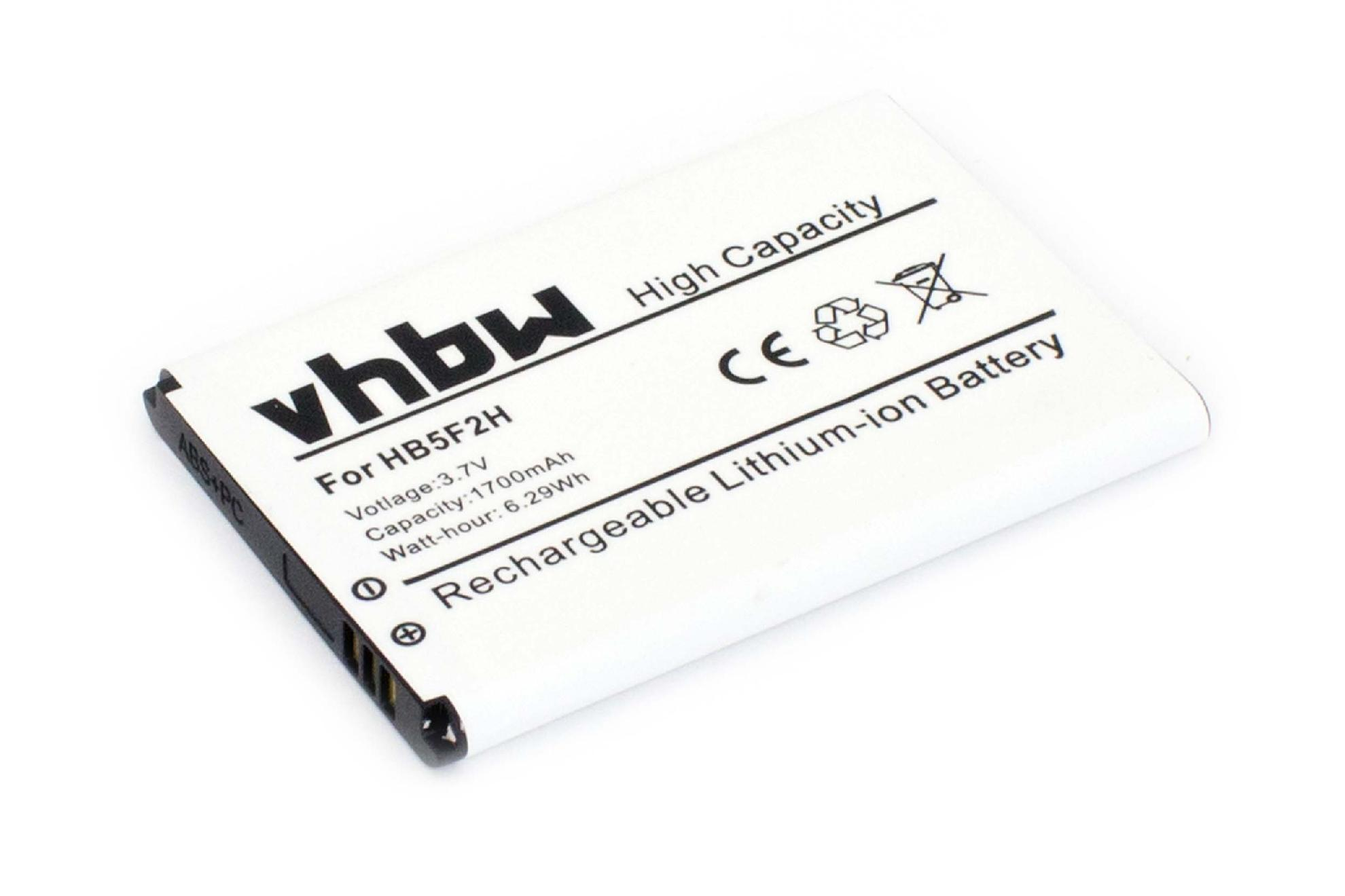 VHBW kompatibel - Li-Ion 3.7 E5170 E5373, Router, Home E5330, E5336 E5372, EC5377, E5375, Huawei 1700 Net Volt, E5377, Akku Box, mit