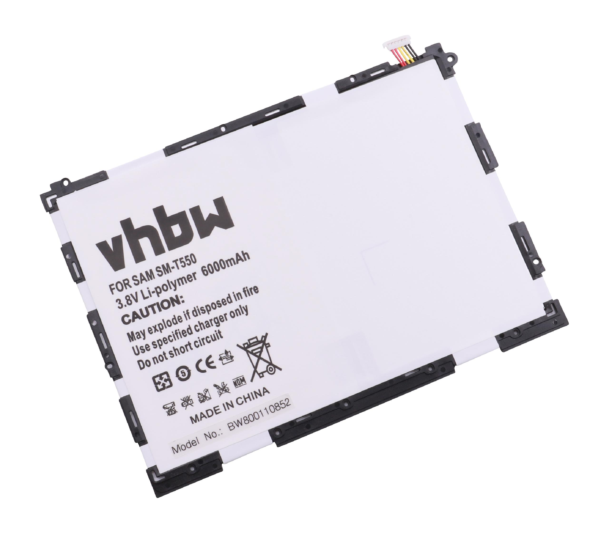 A A Akku WiFi, 9.7, Tab kompatibel VHBW Tablet, SM-T555C, Li-Polymer A Plus - Samsung Plus Volt, 6000 mit 9.7 3.8 9.7 Tab Galaxy Tab