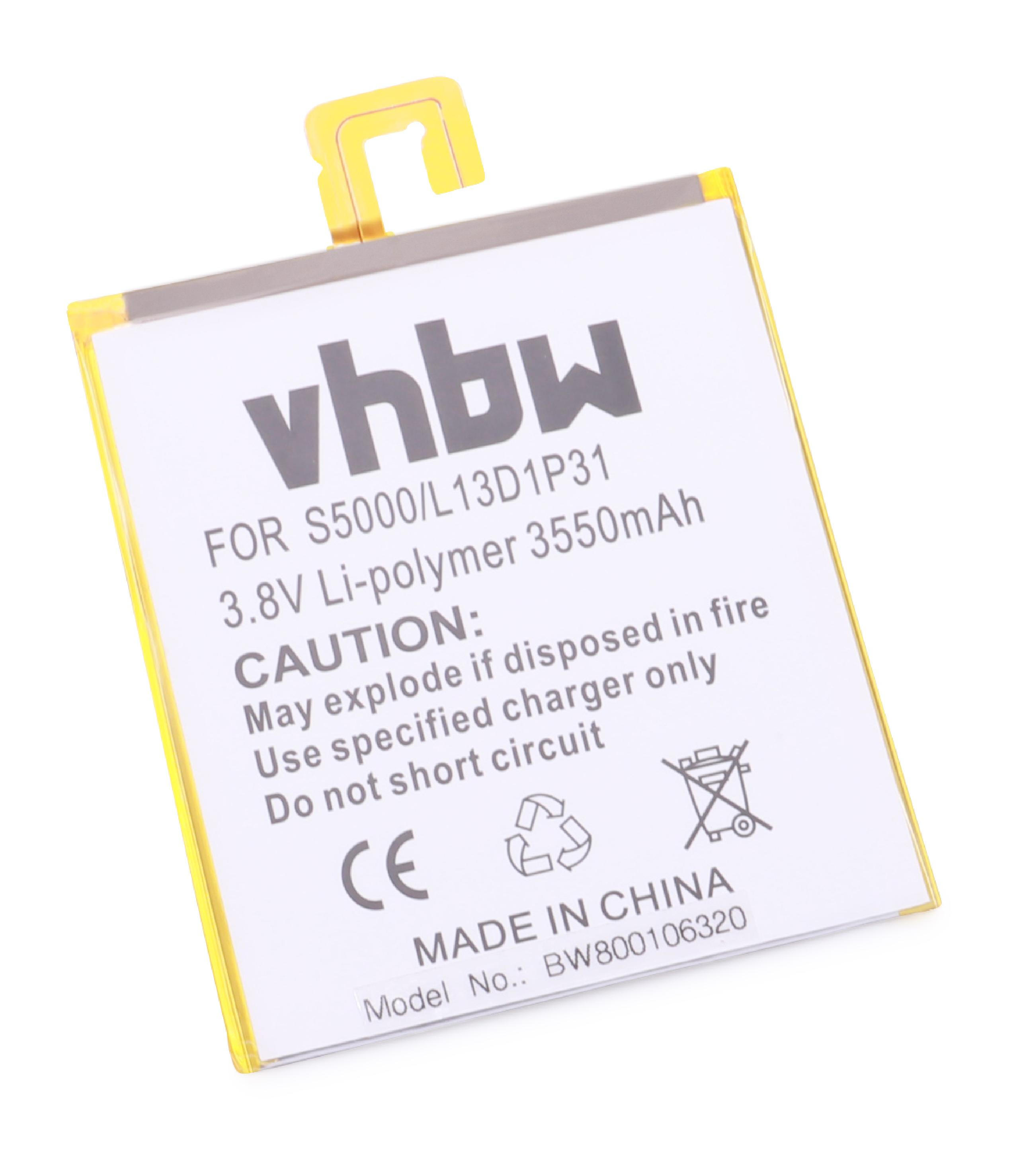 VHBW Ersatz für - L13D1P31 3550 Tablet, 3.8 Akku für Lenovo Volt, Li-Ion