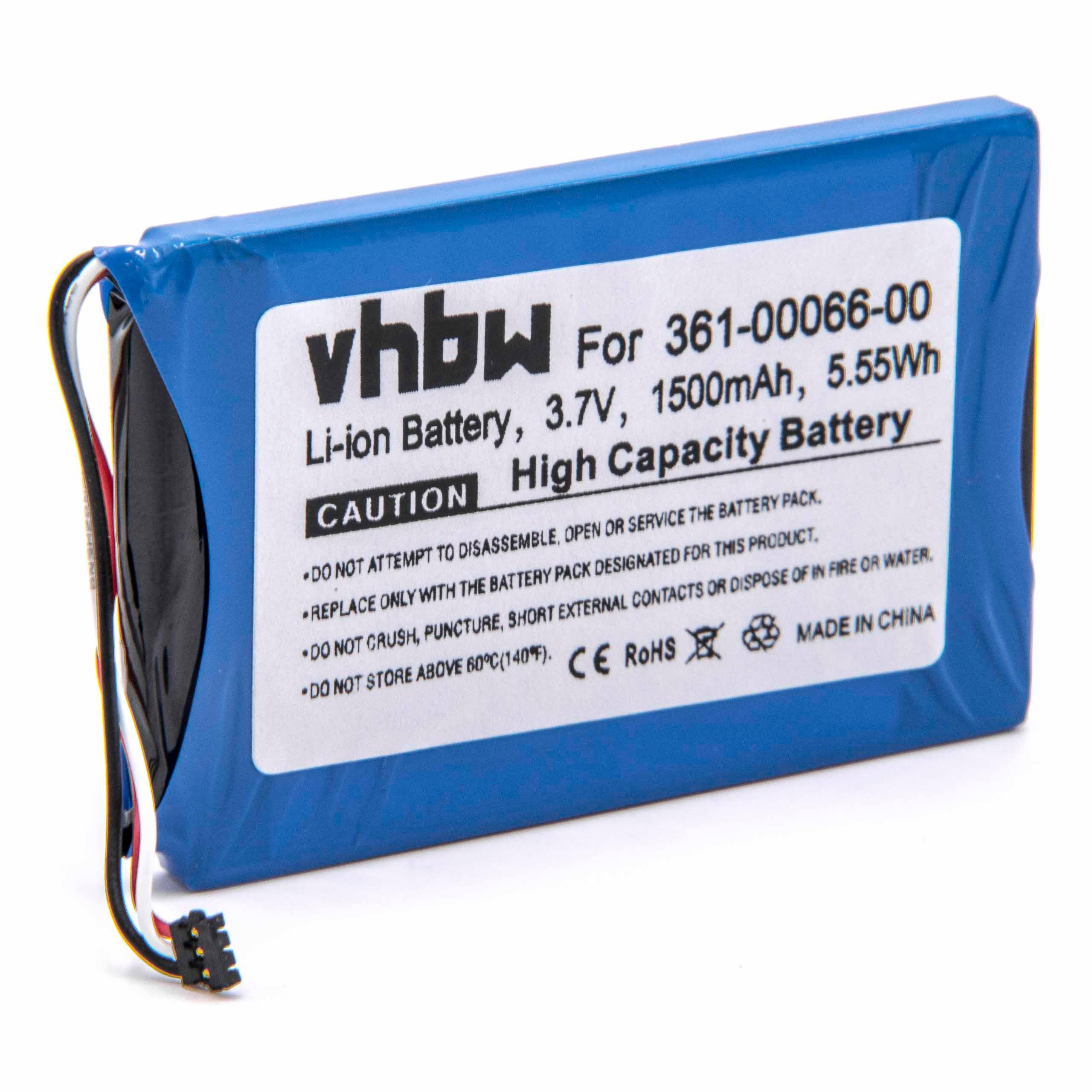 VHBW kompatibel Li-Ion 1500 3.7 760LMT Akku 760, - Volt, Navi, Dezl 760LMT-D, mit Garmin 770