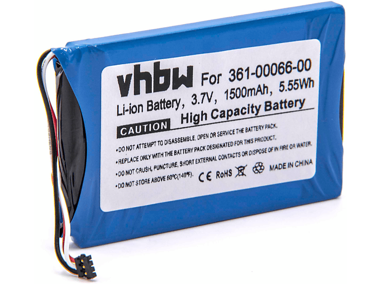 VHBW kompatibel mit 760LMT-D, Navi, 770, 760LMT Volt, Akku 760, Garmin Li-Ion - 3.7 Dezl 1500