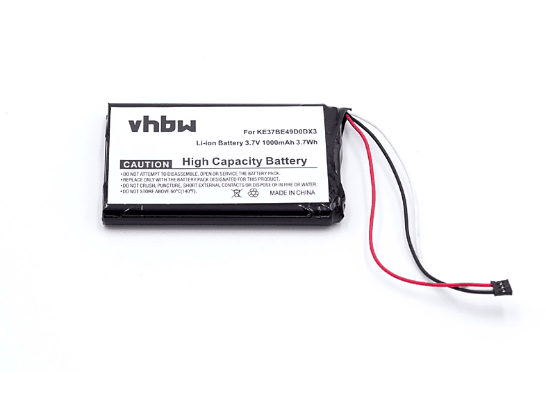 Batterie remplace IA3Y117F2 pour navigation GPS Garmin - 1000mAh 3,7V