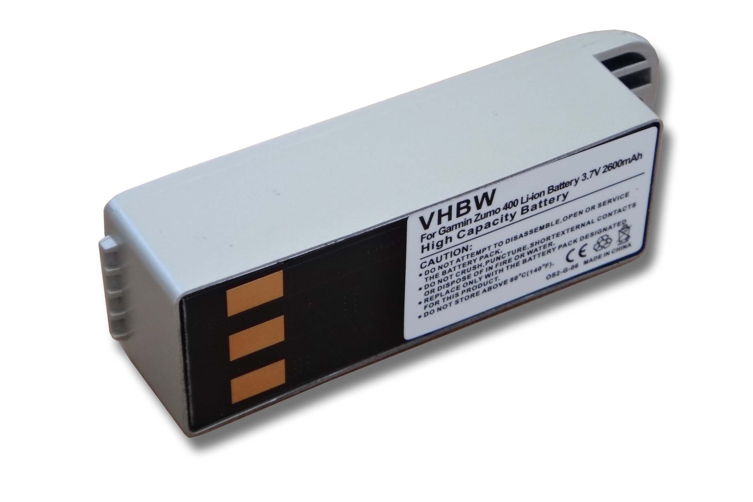 VHBW kompatibel mit Garmin 500, 2600 Zumo Akku Volt, 500 3.7 Li-Ion 550, Navi, 400, 450, - Deluxe