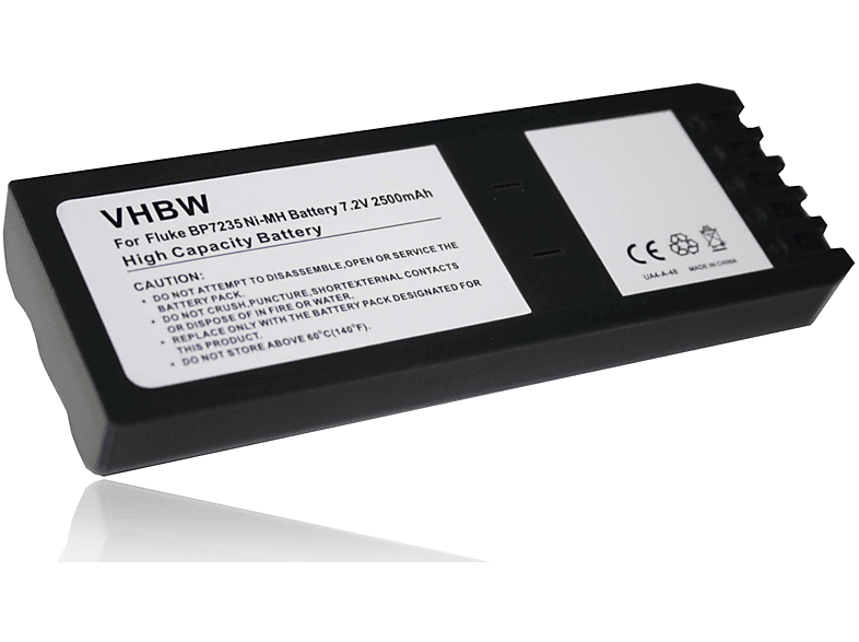 VHBW Ersatz für Fluke 116-066, BP7235, 668225 für NiMH Akku, 7.2 Volt, 2500 mAh