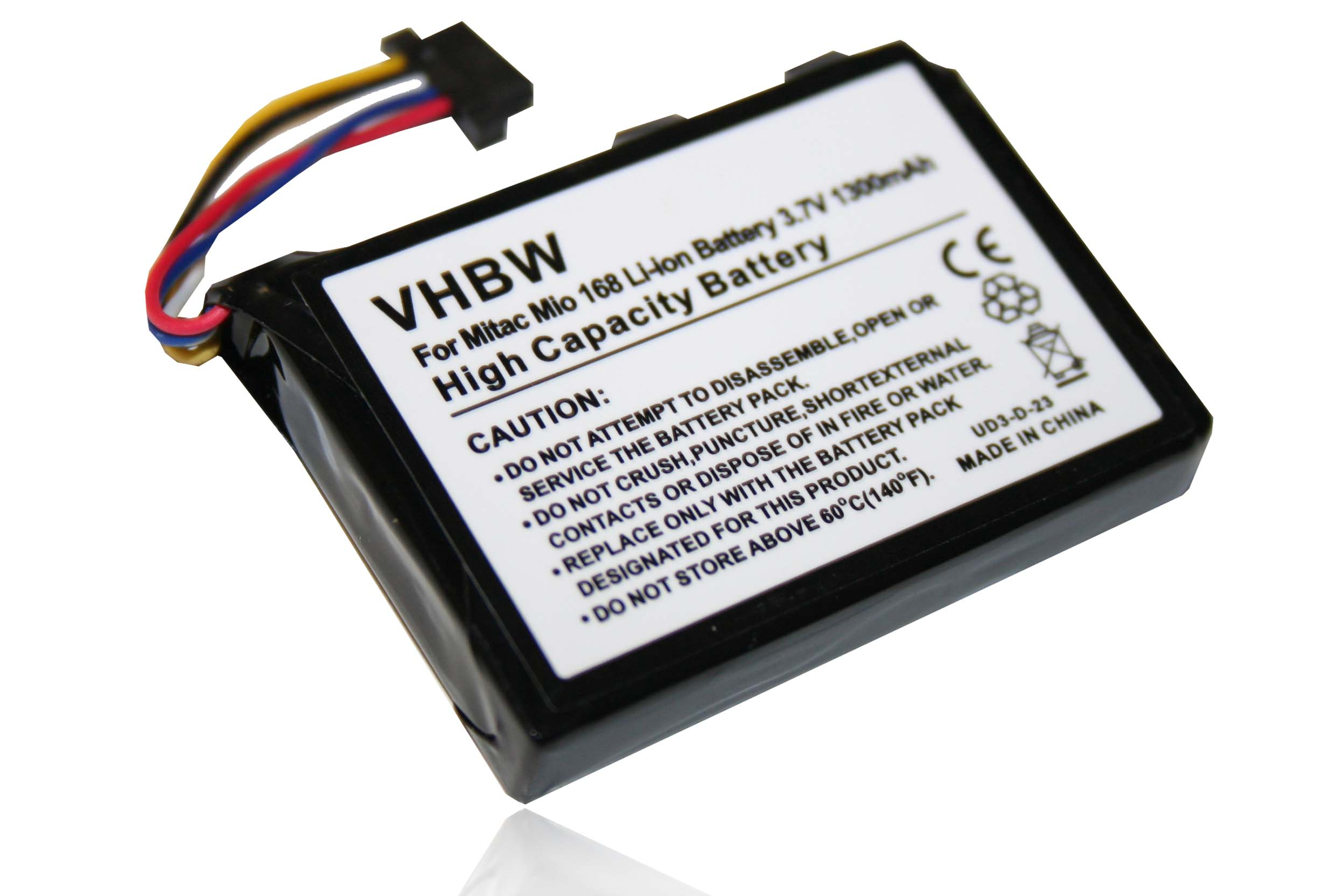 VHBW kompatibel mit 1300 Volt, - Navi, 509GPS, 3.7 Aris Akku Li-Ion 509GPS