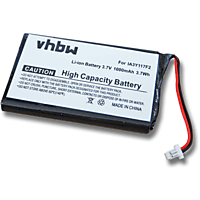 VHBW kompatibel mit Garmin Quest Li-Ion Akku, 3.7 Volt, 1000 mAh