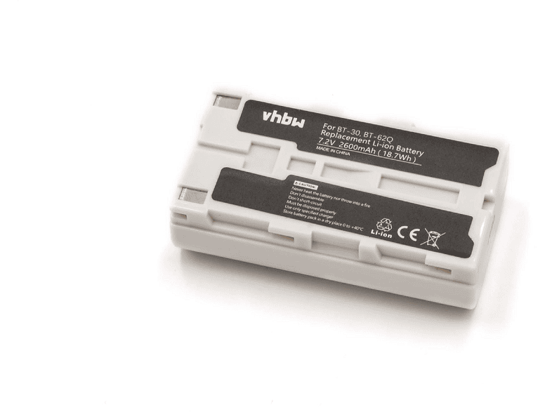 Batterie De Remplacement VHBW 2600mAh Pour Topcon BT-65Q, BT-66Q, BT-30, BT-62Q - 7.4V Li-ion, Neuve