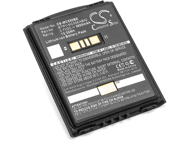 VHBW kompatibel mit Symbol MC55, MC65, MC56, MC659B, MC659, MC5590, MC5574, MC55A0, MC55A Li-Ion Akku - Mobilcomputer, 3.7 Volt, 3600