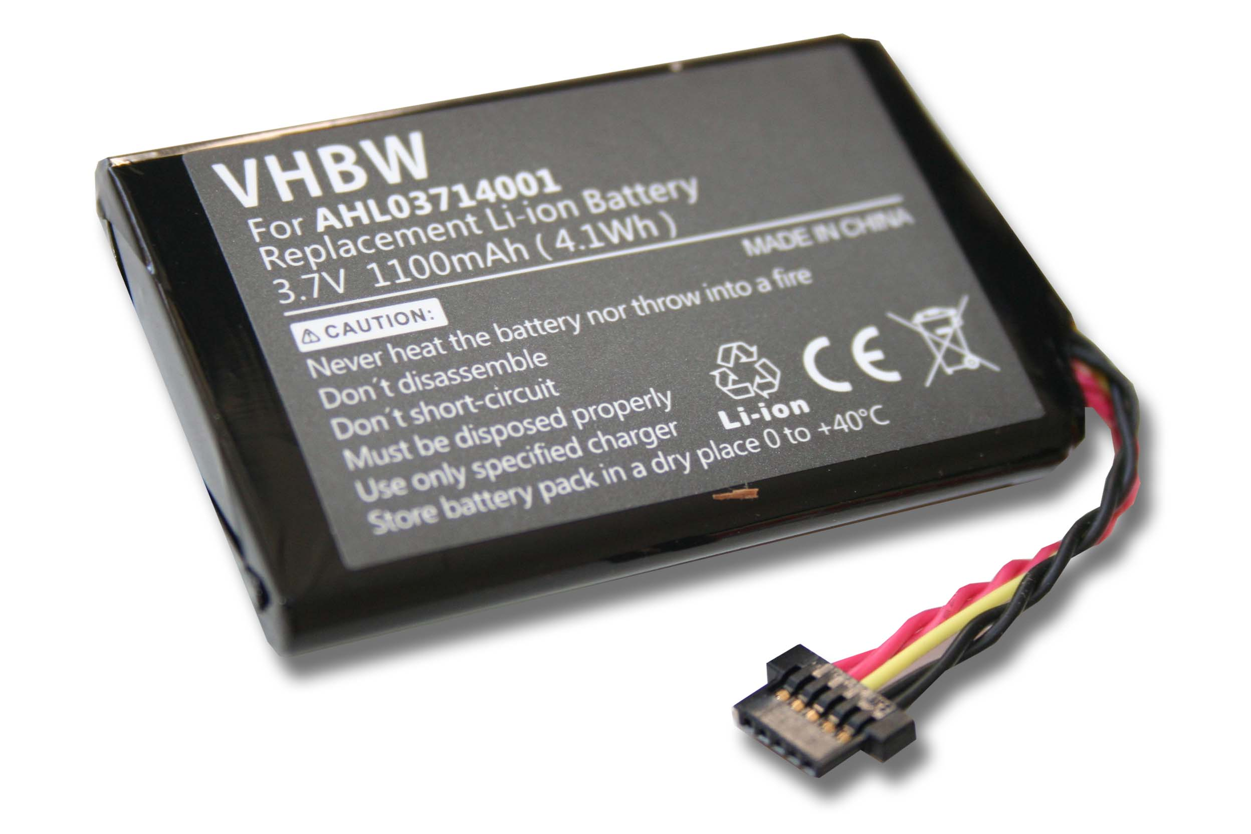 VHBW kompatibel mit Volt, 3.7 950 TomTom Navi, LIVE Li-Ion Go 4CP9.002.00, 950, - Akku 8CP9.011.10, 1100