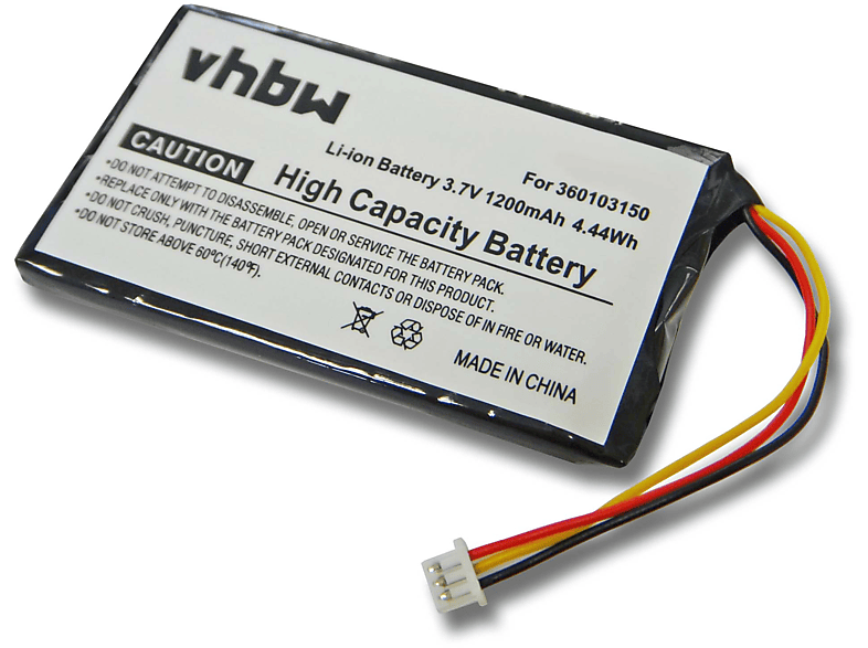VHBW kompatibel Volt, HD, 1200 7000 mit 3.7 - Go 7000 Li-Ion Navi, Akku TomTom