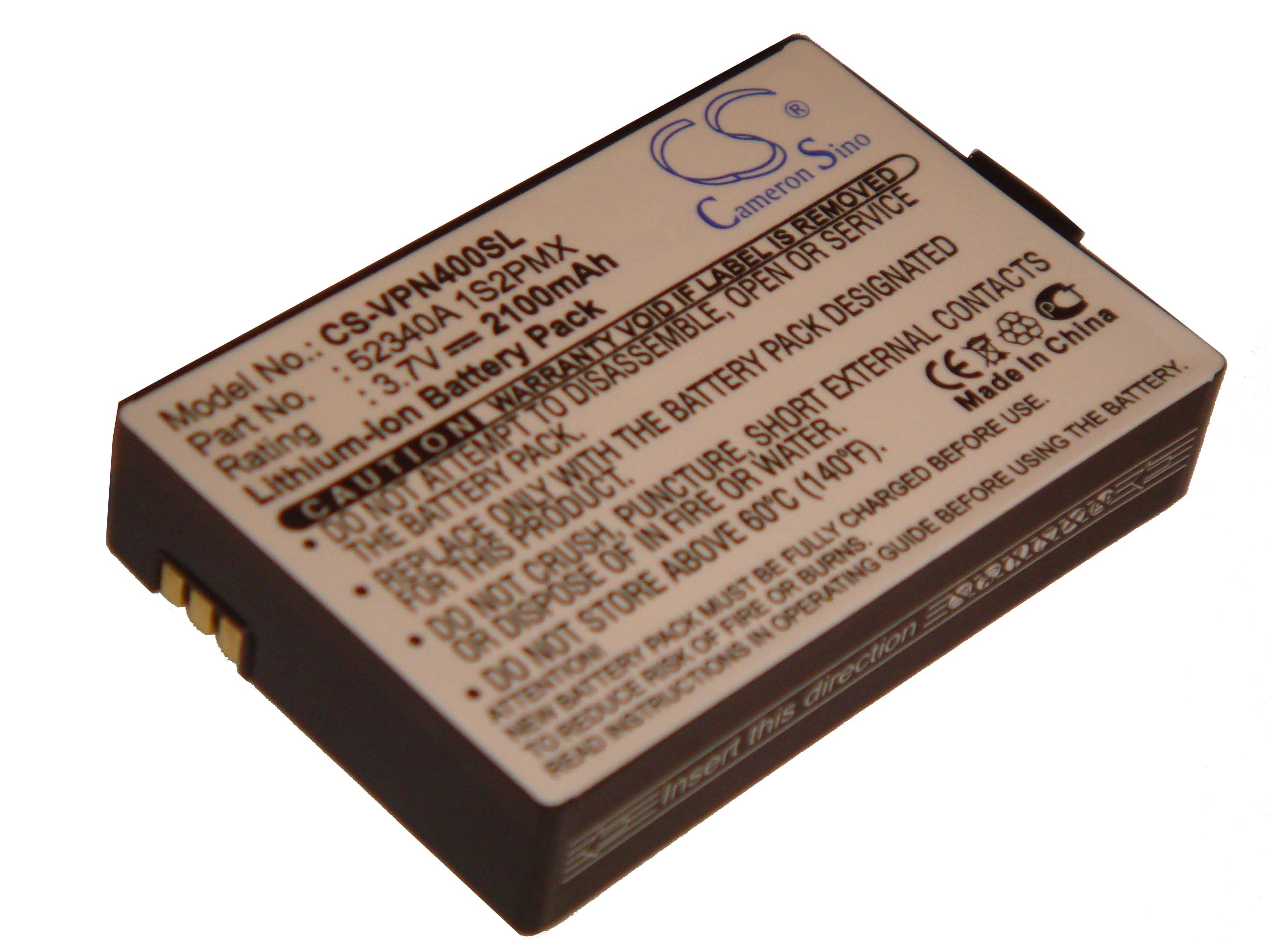 VHBW kompatibel PM4000-TSN, - PN4000 Li-Ion Dayton 3.7 VDO BAT-4060, Navi, mit Akku Volt, 2100