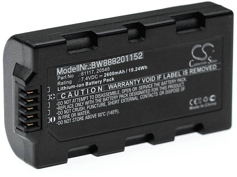 VHBW kompatibel mit Mobilcomputer, - Field, Volt, Mesa Juniper 7.4 Sokkia Akku 2600 Topcon Tesla Li-Ion