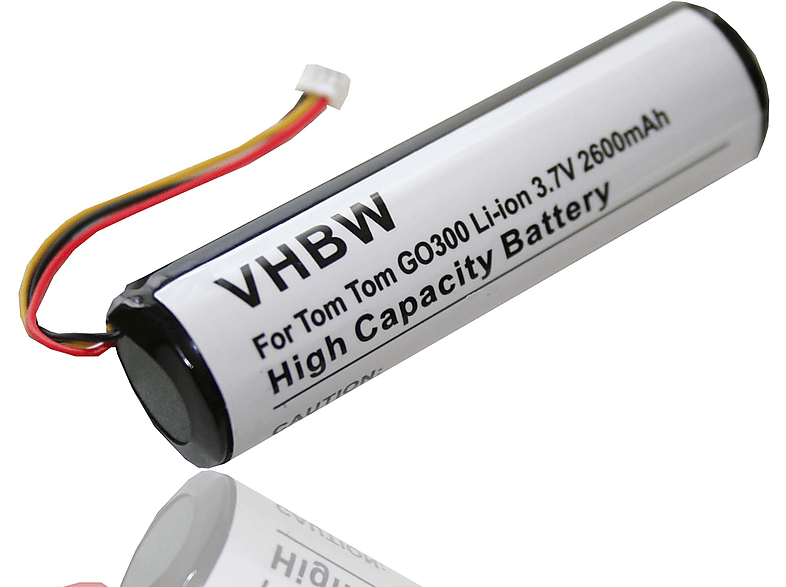 VHBW Ersatz für VF5 für Li-Ion Akku - Navi, 3.7 Volt, 2600