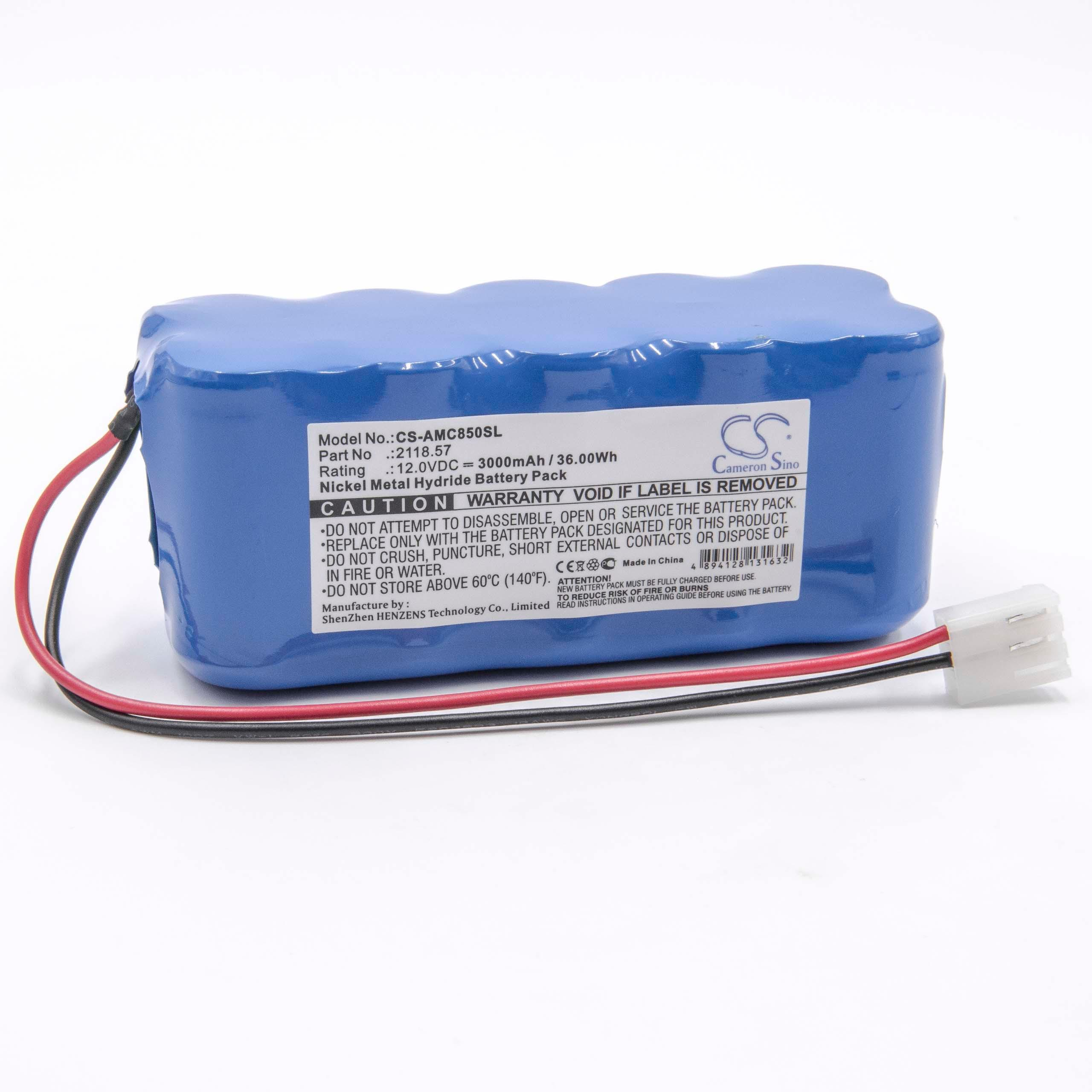 AEMC Messgerät, NiMH Akku 12 VHBW 3000 Volt, Ersatz für für 2118.57 -