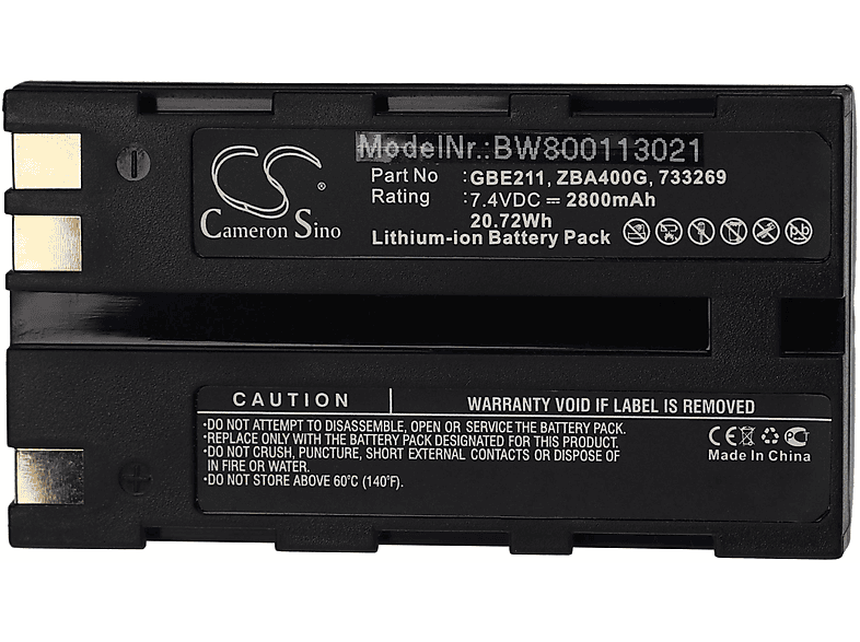 VHBW kompatibel mit Leica TCR406, TCR405, TCR402, TCR802 Power, TCR407, TCR407 Power Li-Ion Akku - Messgerät, 7.4 Volt, 2800