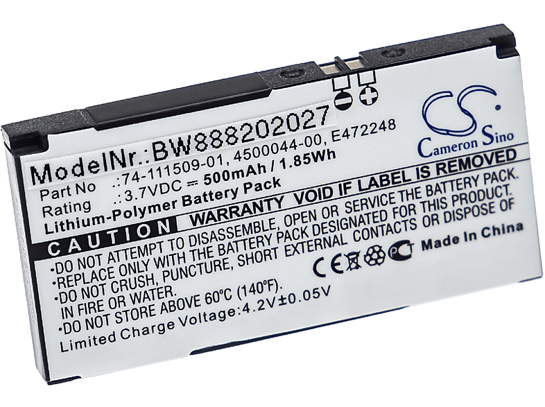 VHBW Ersatz 74-111509-01, Volt, 3.7 E472248, 4500044-00 für Mikrofon, Cisco Li-Polymer Akku 500 für 