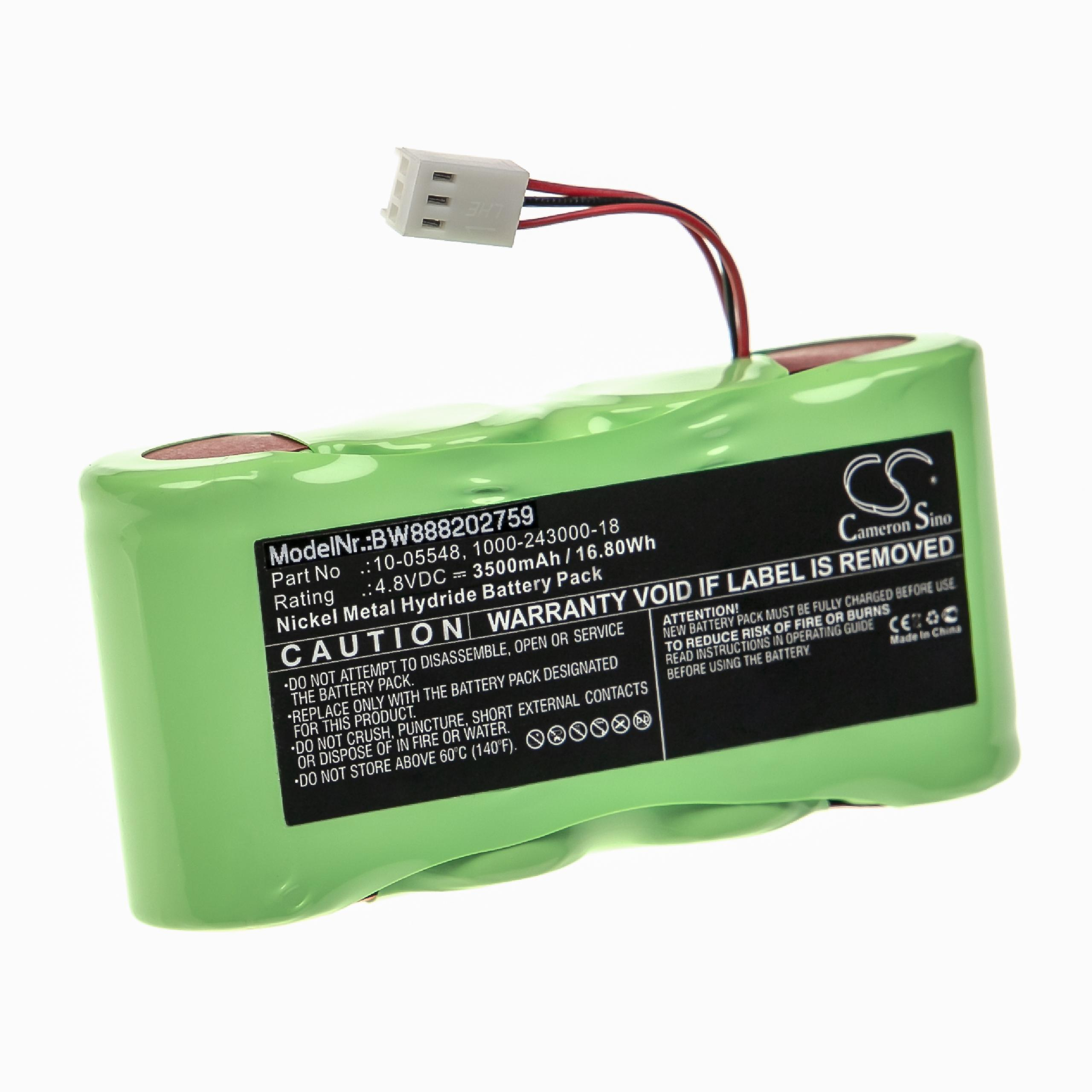 VHBW Ersatz für Geo Volt, NiMH Akku, 10-05548, 1000-243000-18 mAh für / Rotationslaser 3500 4.8