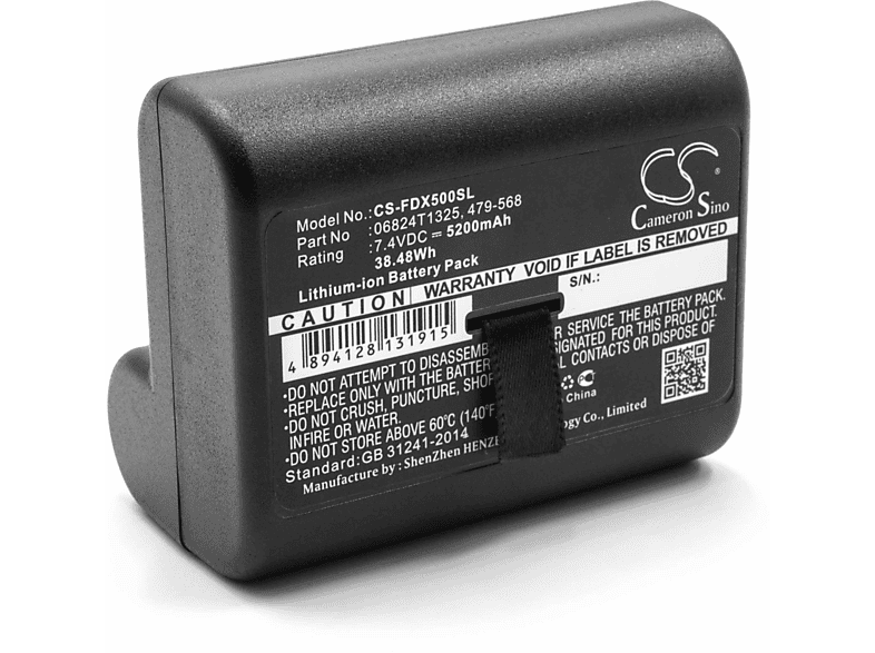 Neueste Produkte aus dem Ausland 2024 VHBW Ersatz für Fluke für Li-Ion Messgerät, MBP-LION, 5200 06824T1325 479-568, 7.4 - Akku Volt