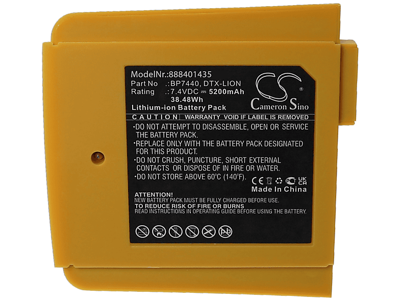 VHBW kompatibel mit Fluke DTX-1800-MS, DTX-1800-M, DTX-1200-MS, DTX-1200-M Li-Ion Akku - Messgerät, 7.4 Volt, 5200 | Akkus
