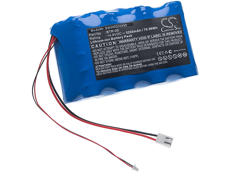 VHBW kompatibel mit Fujikura FSM-80C+, Messgerät, 14.8 Akku Volt, - 5200 Li-Ion FSM-80S