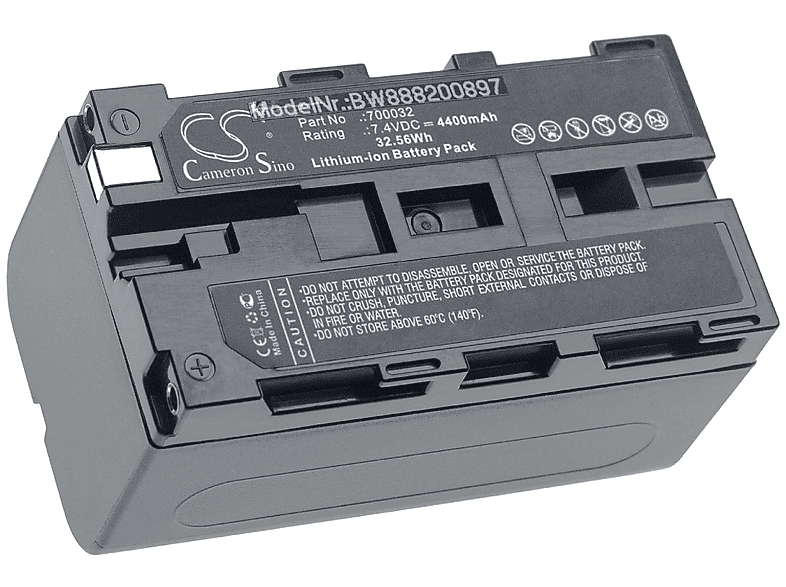 VHBW kompatibel mit TSI Dusttrak II 8532 Li-Ion Akku - Messgerät, 7.4 Volt, 4400