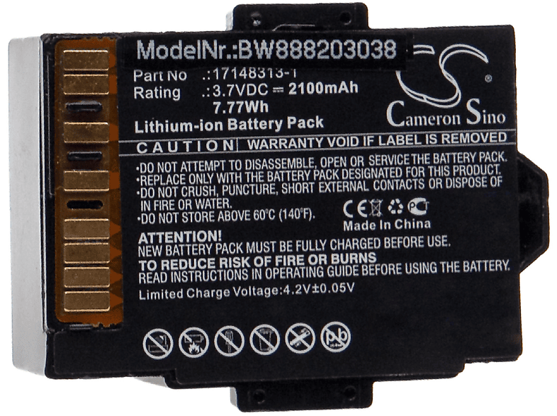 kompatibel Li-Ion Volt, Scientific VHBW VTS-K1231100101, Monitors Messgerät, mit 3.7 Akku Industrial 2100 - VTS-K1231101101, MX4 Ventis