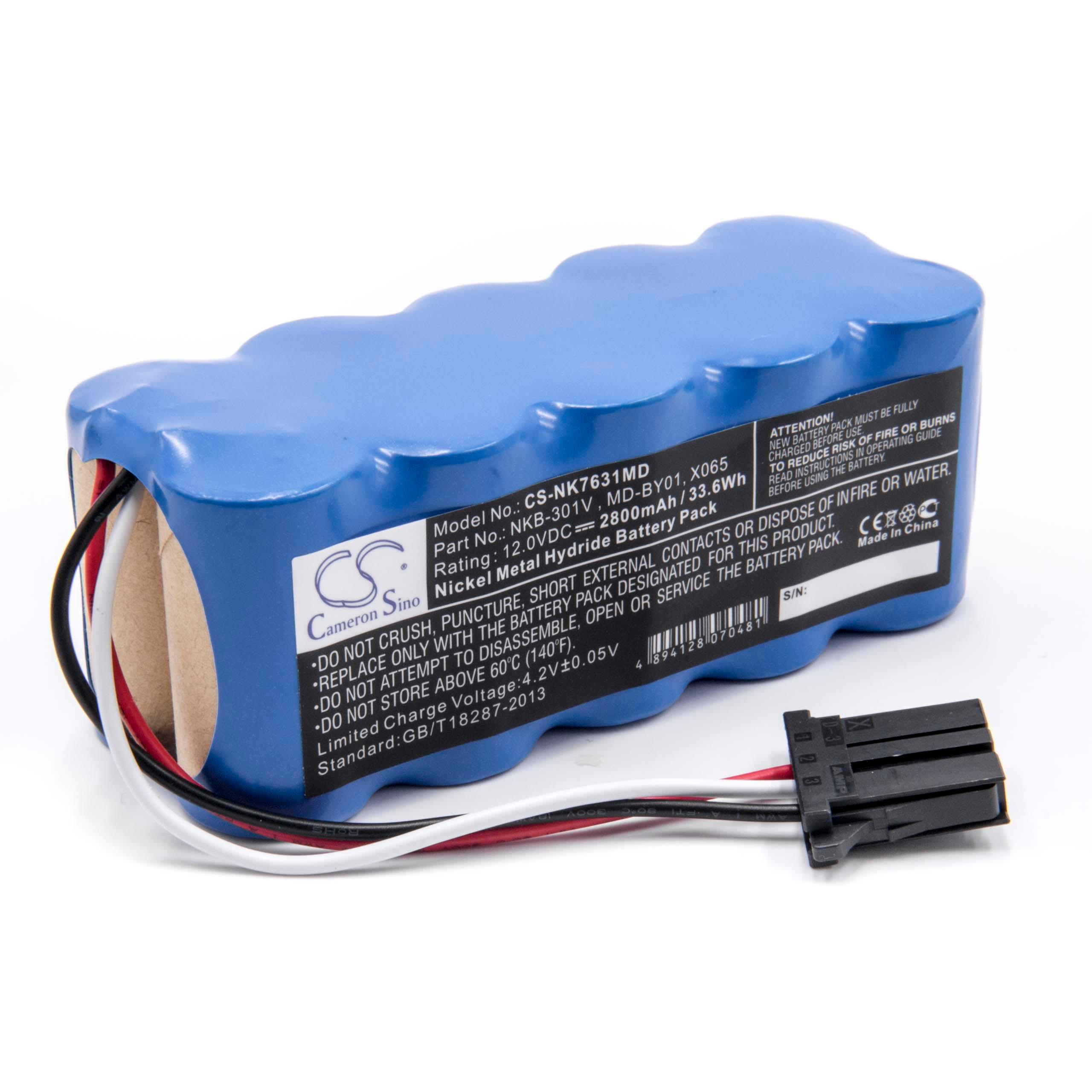 VHBW Ersatz für 12 für Akku, NiMH 2800 mAh Volt, X065