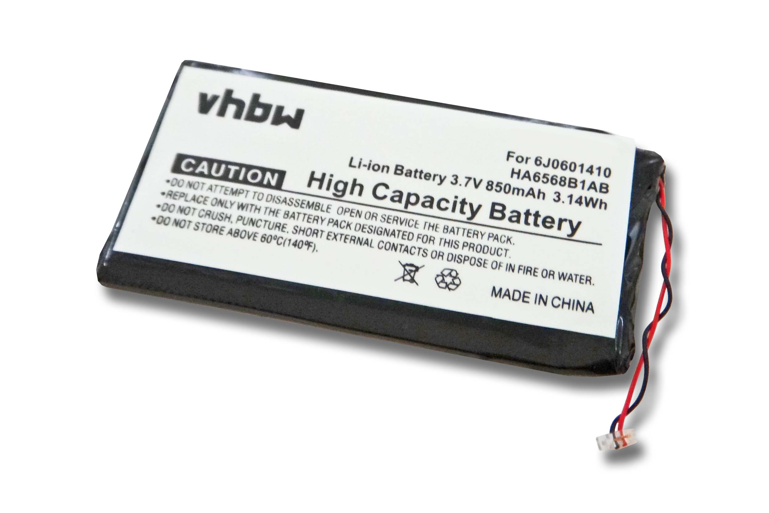 VHBW kompatibel - mit Volt, Akku YP-Z5QS Samsung MP3, 3.7 Li-Ion 850