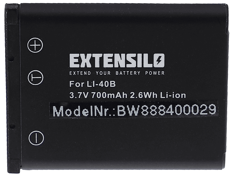 EXTENSILO Ersatz für Sealife SL7014, 02491-0066-17 für Li-Ion Akku - Kamera, 700
