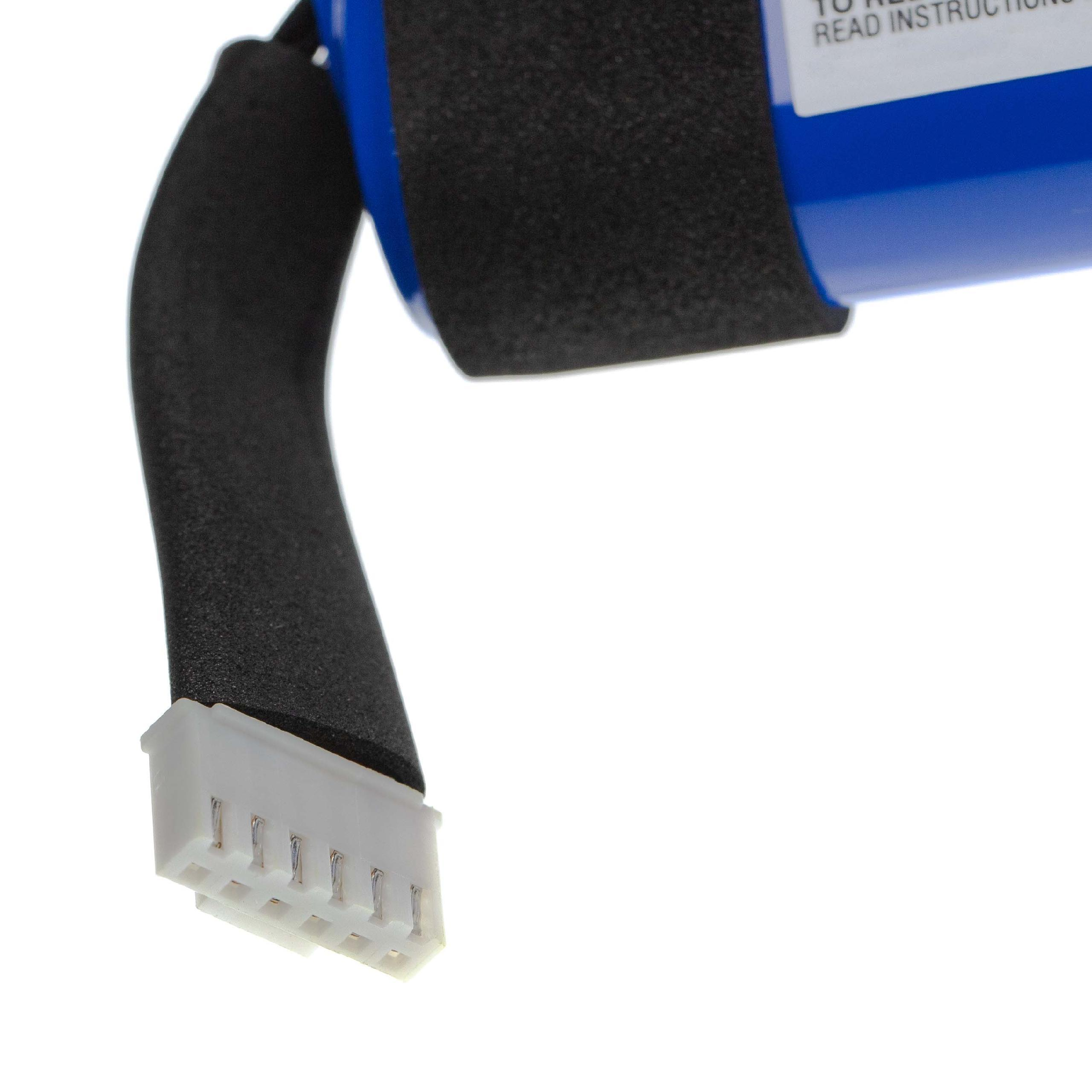 Batterie mit Stecker und Drähten.