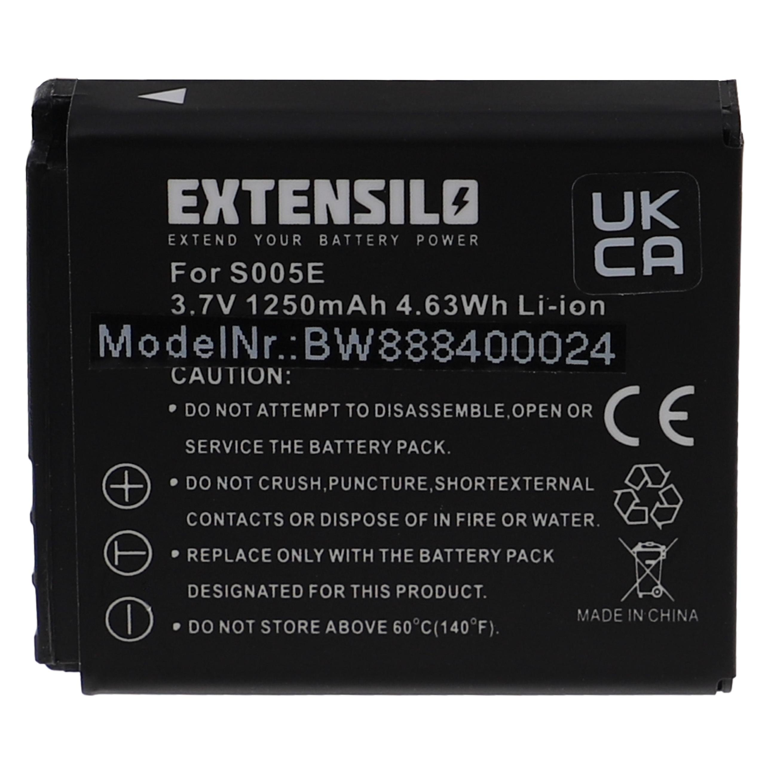 EXTENSILO Volt, 3M Li-Ion Kamera, 1250 kompatibel 110 mit Micro Mpro Projector 3.7 - Akku