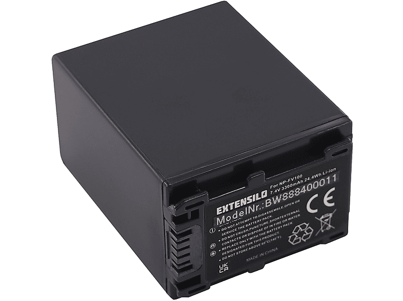 EXTENSILO kompatibel mit Sony HDR-CX116E, HDR-CX110E, HDR-CX115VE, HDR ...