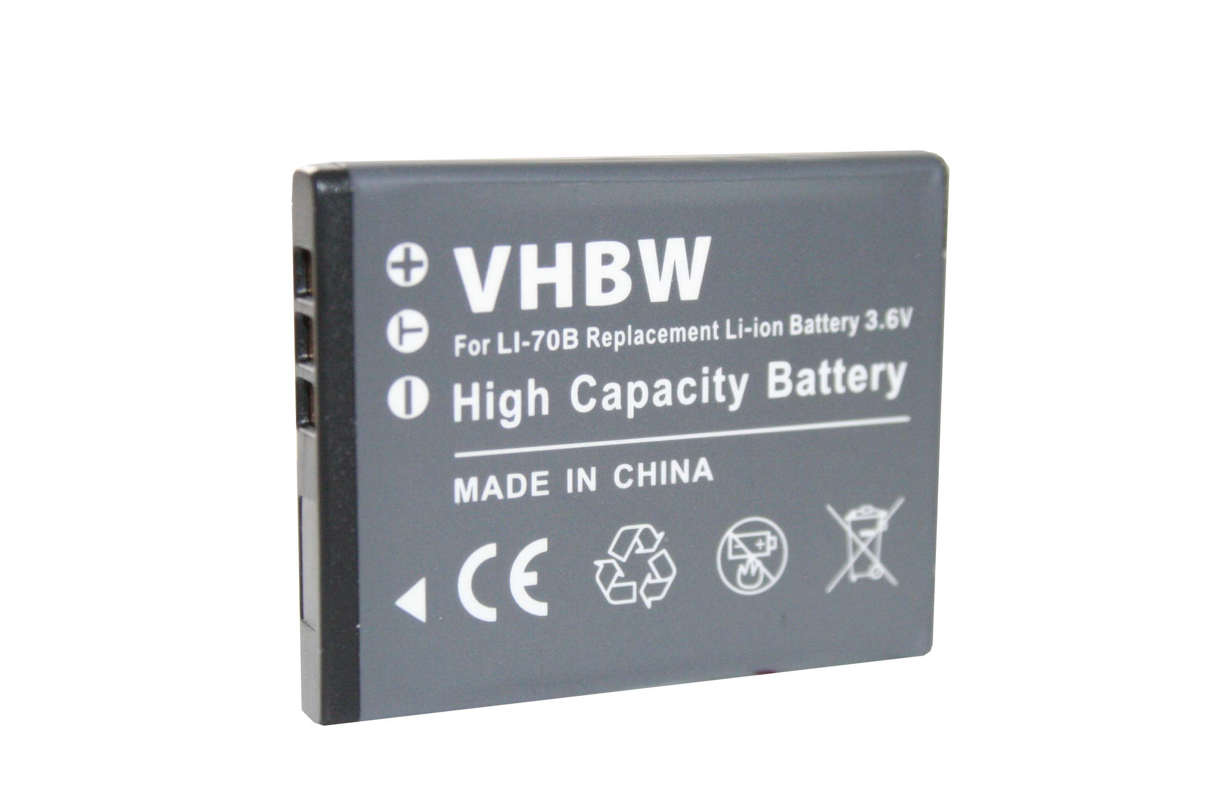VHBW kompatibel mit Olympus VG160, X940, VG-160 Volt, - VG-150, Akku 3.6 Li-Ion Kamera, 500