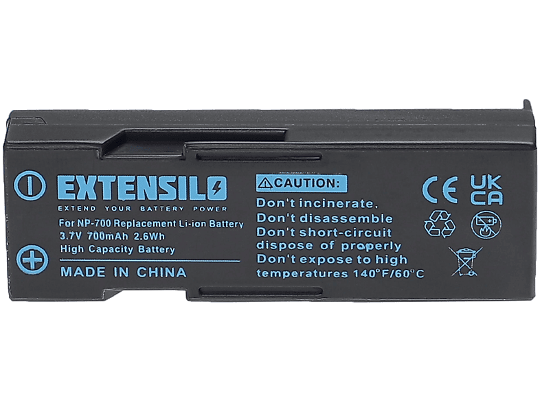 EXTENSILO Ersatz für Konica Minolta NP-700 für Li-Ion Akku - Kamera, 3.7 Volt, 700