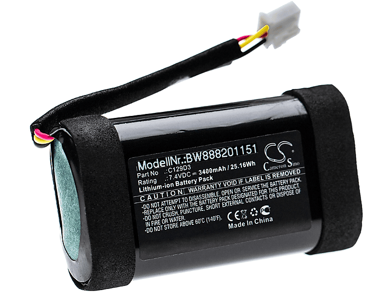 VHBW Olufsen & - Bang mit Li-Ion kompatibel 7.4 BeoPlay A1 Lautsprecher, Volt, Akku 3400