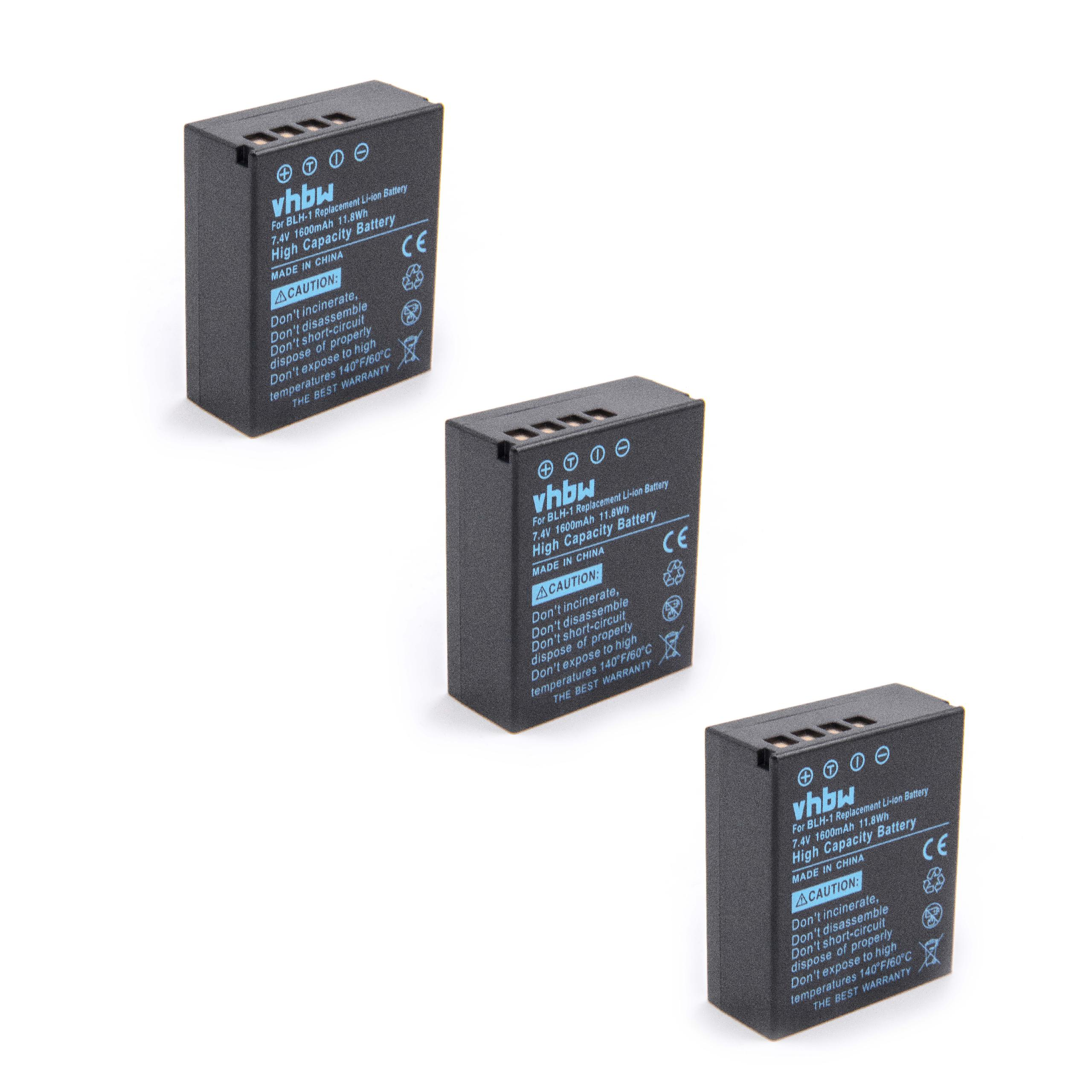 Batteriegriff kompatibel Volt, E-M1 Kamera, Mark - mit E-M1X, VHBW Akku HLD-9 II, 1600 Li-Ion OM-D Olympus 7.4