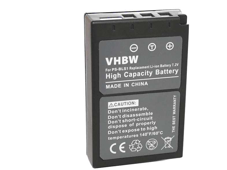 VHBW kompatibel mit Olympus OM-D Kamera, 900 Volt, E-M10 Li-Ion IV - Mark Akku 7.2