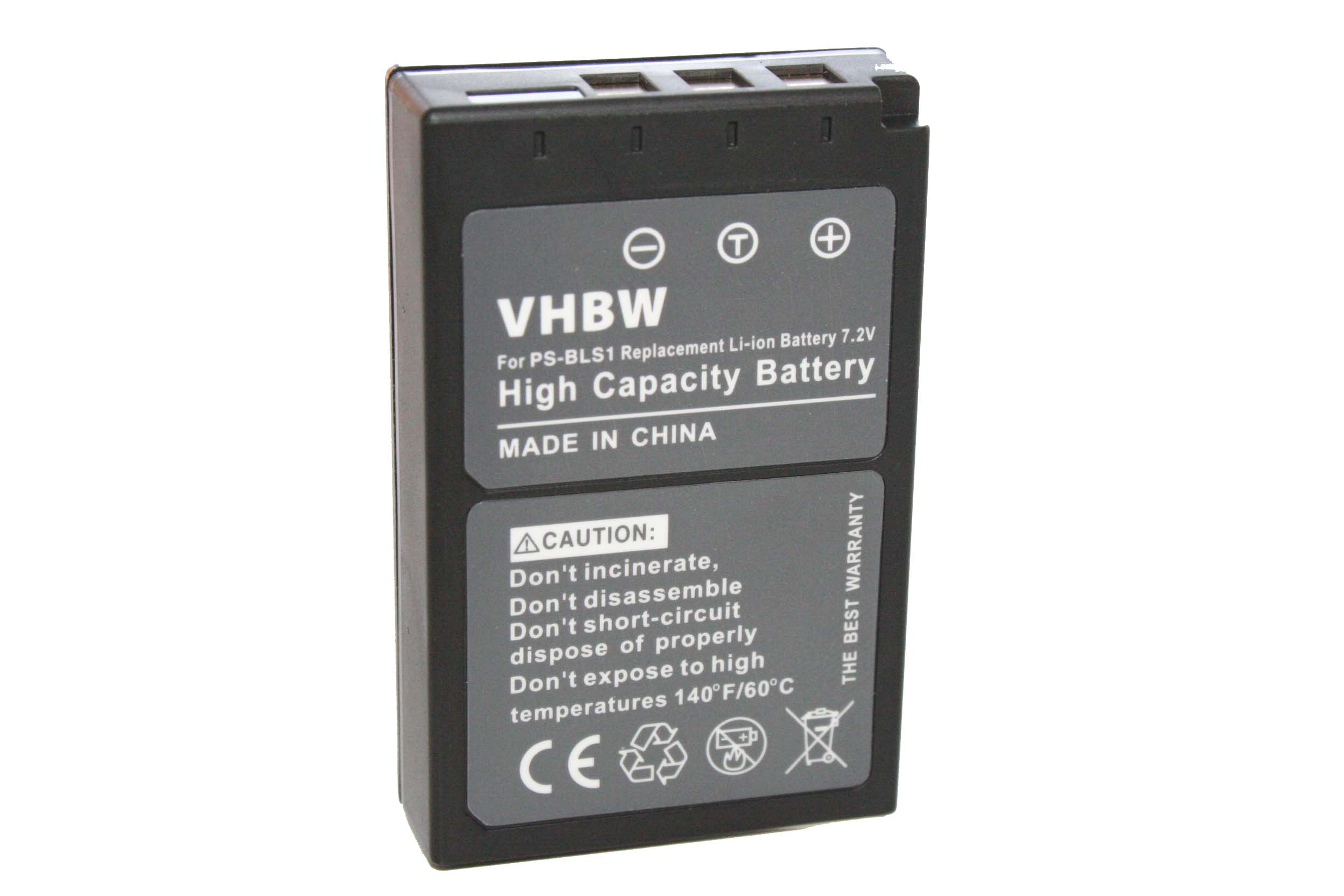 VHBW kompatibel mit Olympus 900 OM-D Li-Ion IV E-M10 Akku Kamera, Volt, - Mark 7.2