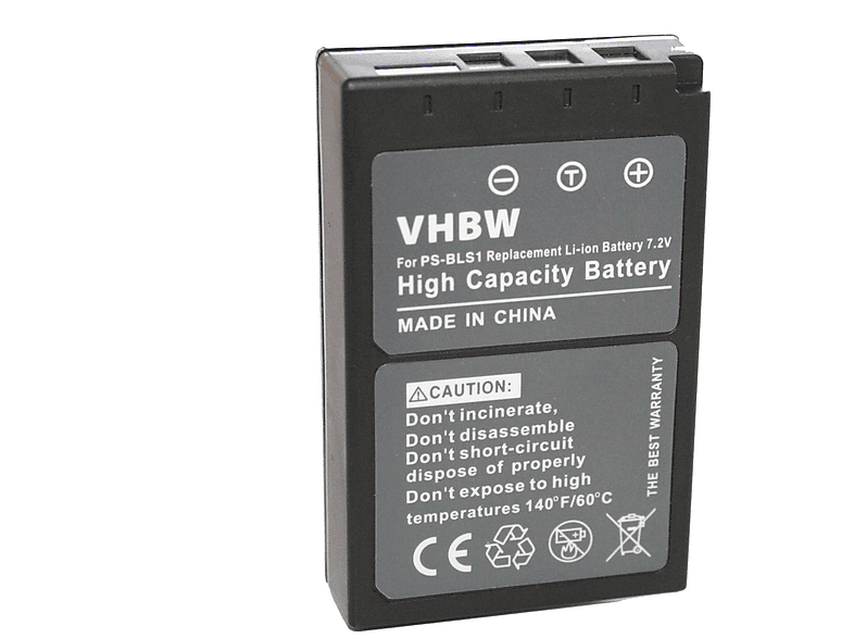 VHBW kompatibel mit Pen Li-Ion E-PM3, E-P3, Kamera, - E-P1, E-PL1 Akku E-P2, 7.2 900 E-PL3, Volt
