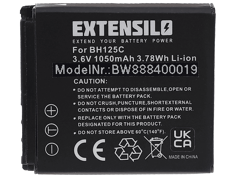 3.6 Kamera, Optio Pentax Volt, kompatibel Akku X90 - Li-Ion EXTENSILO 1050 mit