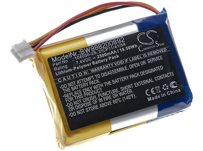 VHBW Ersatz für Philips 104050-2S, 2ICP11/41/54 für Li-Polymer Akku ...